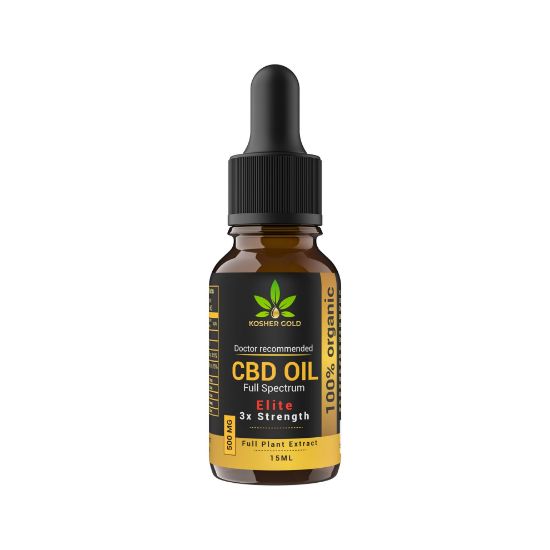Picture of CBD “ELITE” 500MG 15ML DROPPER “SOLVENT-LESS PRESSED”